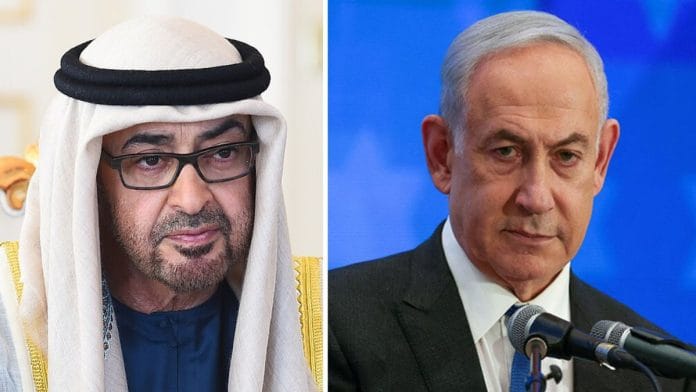 File photo of President of United Arab Emirates and Israel's Prime Minister. | Wikipedia/ANI