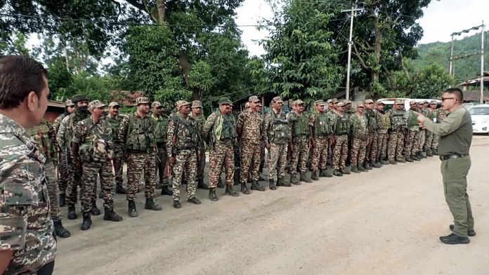 CRPF personnel being briefed before leaving for Jiribam in Imphal | ANI File