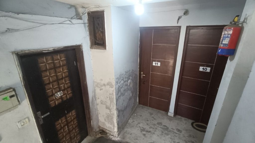 The third-floor of the Kilokari village building where Vikram Singh lived with his family. Krishan Murari | ThePrint