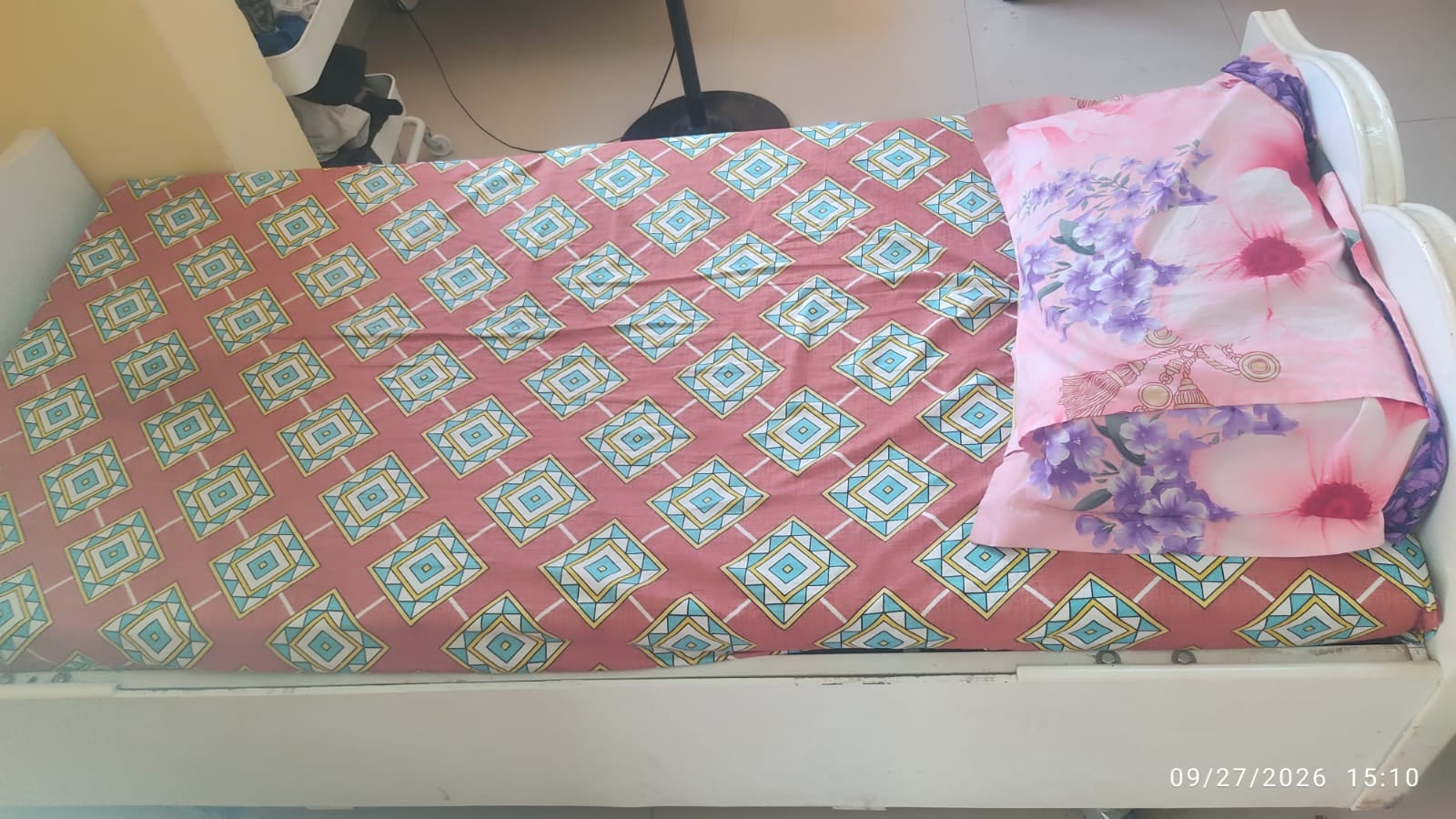Kambli's bed at the elderly care centre in Thane | By special arrangement