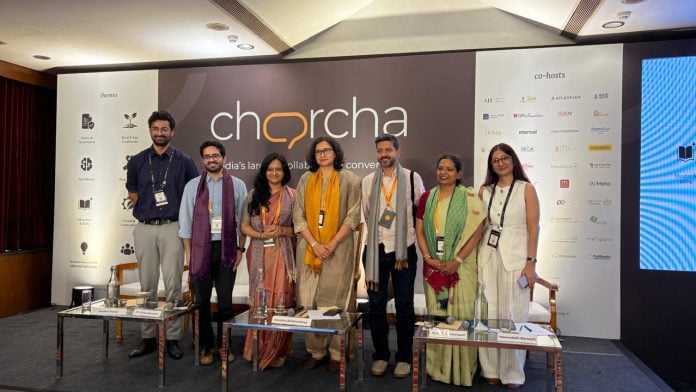 Panellists at Charcha 2026 on “India’s New Skilling Journey: Aspiration, Access, and Beyond”. | By special arrangement