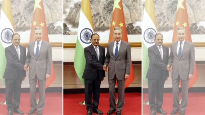 Ever since last month’s meeting between National Security Advisor Ajit Doval and Chinese Foreign Minister Wang Yi, speculation has mounted that the two countries are close to an interim agreement on marking the border in sectors where their claims converge | @EOIBeijing X/ANI
