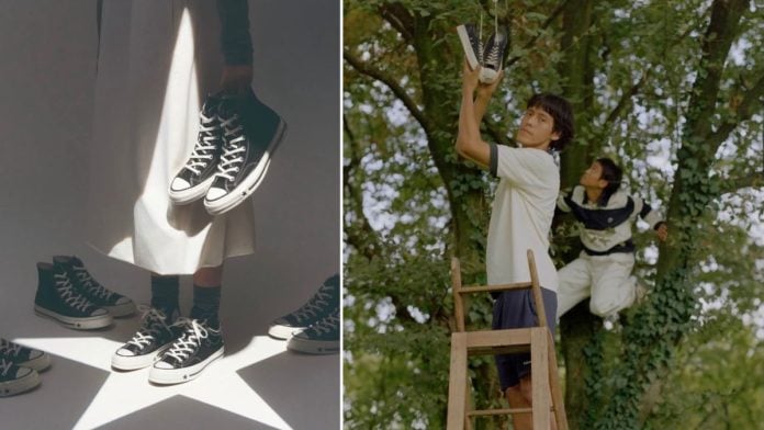 Critics on social media expressed surprise that the photo was greenlit by Converse | X