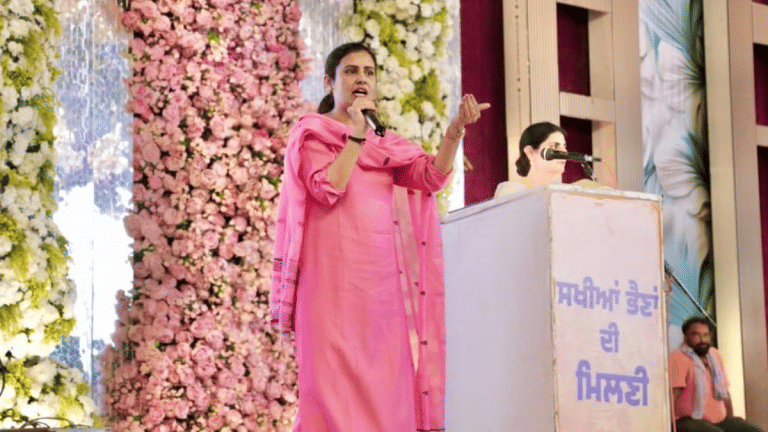 In eye of political storm in Punjab, Gayatri Bishnoi straddles worlds of media, fashion & politics