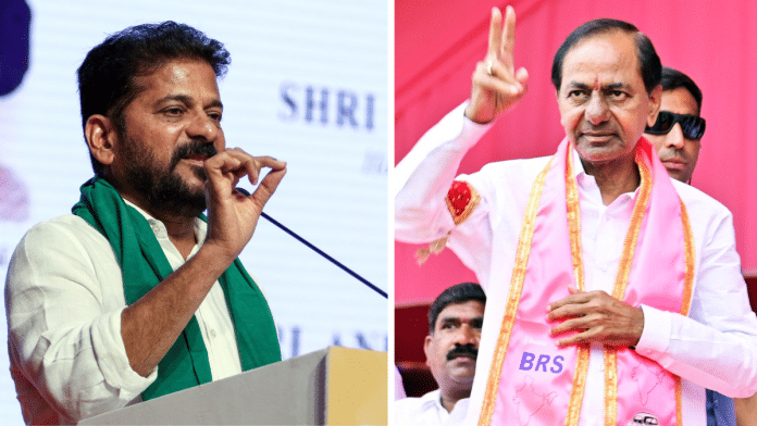 File photos of Chief Minister Revanth Reddy and former CM K. Chandrashekhar Rao | ANI