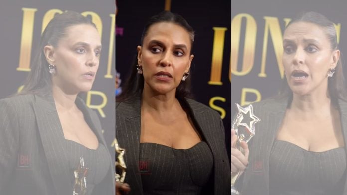 Neha Dhupia voiced her irritation with the paparazzi at a Mumbai event | Instagram/@bollywoodhelpline