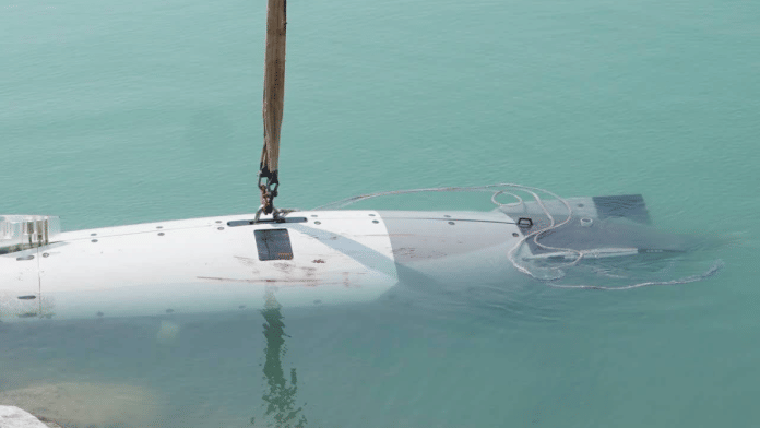 Image of US submersible released by IRGC Navy
