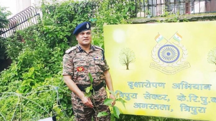 File photo: CRPF DIG Bidhan Chandra Patra | X: @SectorTripura