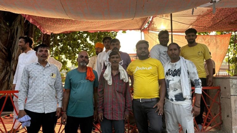 Haryana sanitation workers have been on strike for weeks over job security. Trash piles up