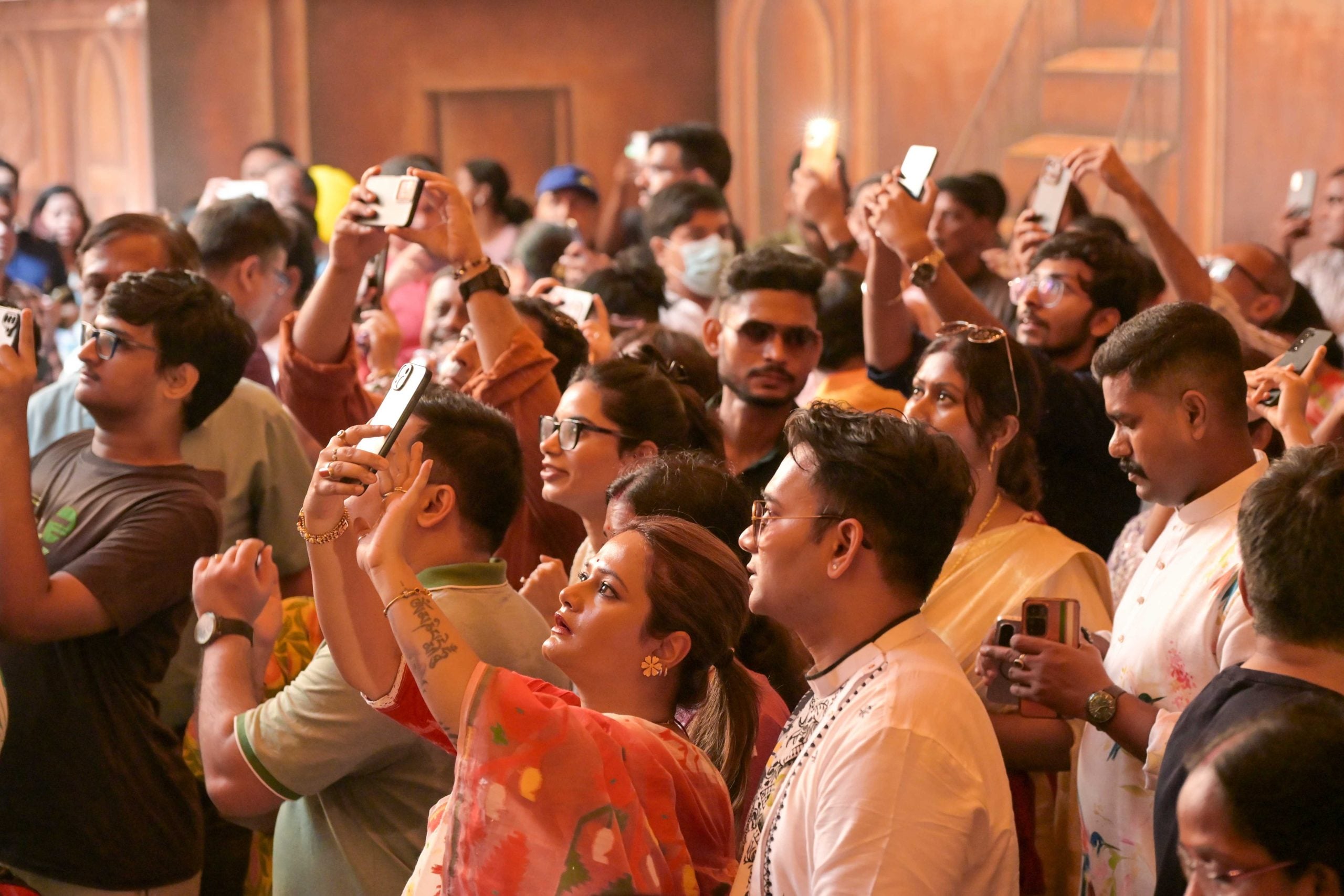 The panel flagged a congested exit with poor lighting at the Ballygunge Cultural pandal | Suraj Singh Bisht/ThePrint