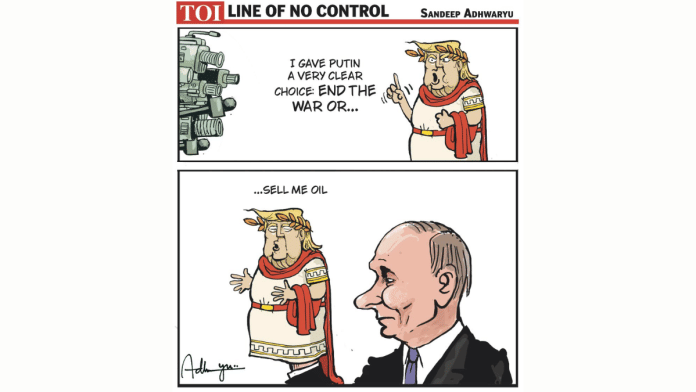 Sandeep Adhwaryu | X/@CartoonistSan