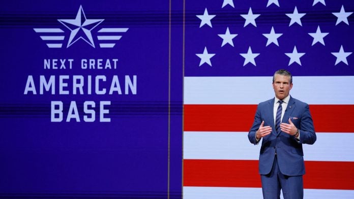 US Defense Secretary Pete Hegseth delivers his 2026 