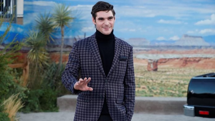 Actor RJ Mitte poses at the premiere for 'El Camino: A Breaking Bad Movie' in Los Angeles, California, U.S., October 7, 2019. REUTERS/Mario Anzuoni/File Photo
