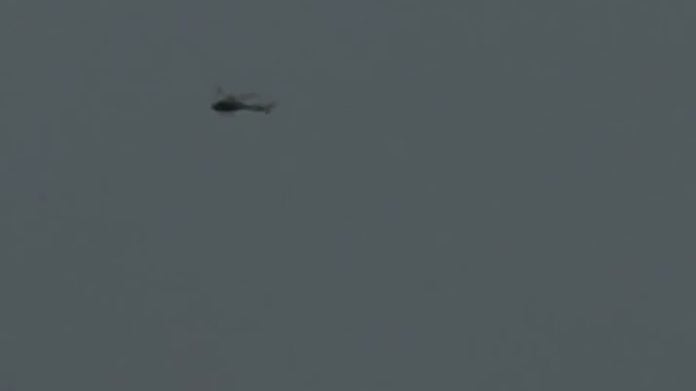 View of the flying helicopter which crashed | ANI Video Grab