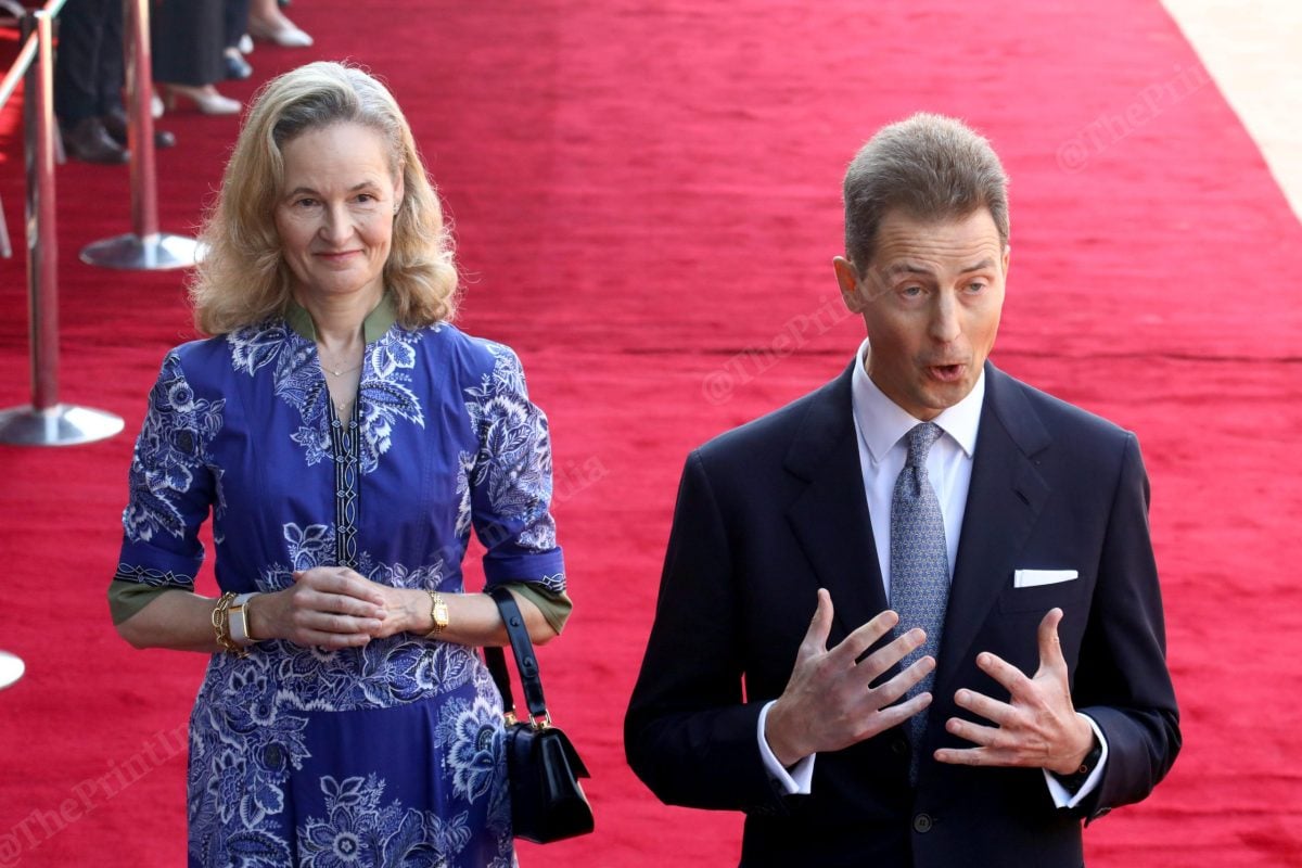 Liechtenstein's Hereditary Prince Alois told media persons Tuesday said that he was honoured to be in India for the state visit | Praveen Jain/ThePrint