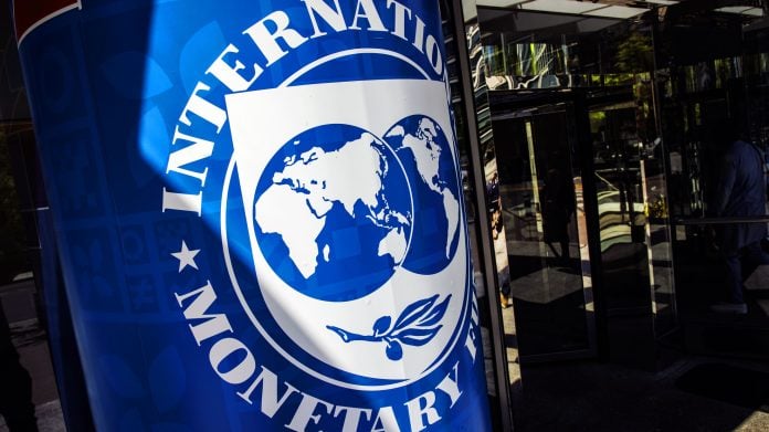 The IMF headquarters | Bloomberg