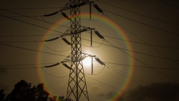 High voltage power lines in Karachi, Pakistan, on Wednesday, June 08, 2022. Photographer: Asim Hafeez/Bloomberg