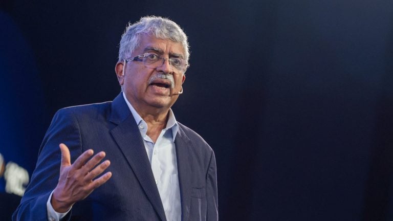 Infosys chairman Nilekani dismisses idea that AI will displace human workers as ‘hogwash’