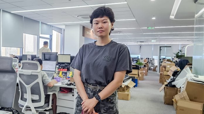 Jianghao Huo, the chief technology officer of Dreame's embodied intelligence business, and head of algorithms for its robot vacuum division. | Photographer: Saritha Rai/Bloomberg