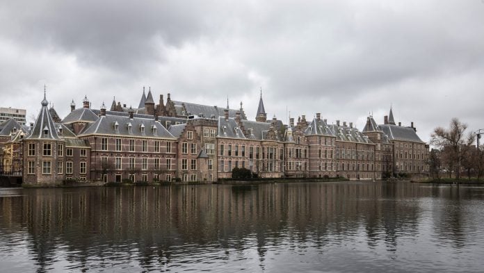 The Dutch Parliament building beside the Hofvijver pond in The Hague, Netherlands. | Bloomberg