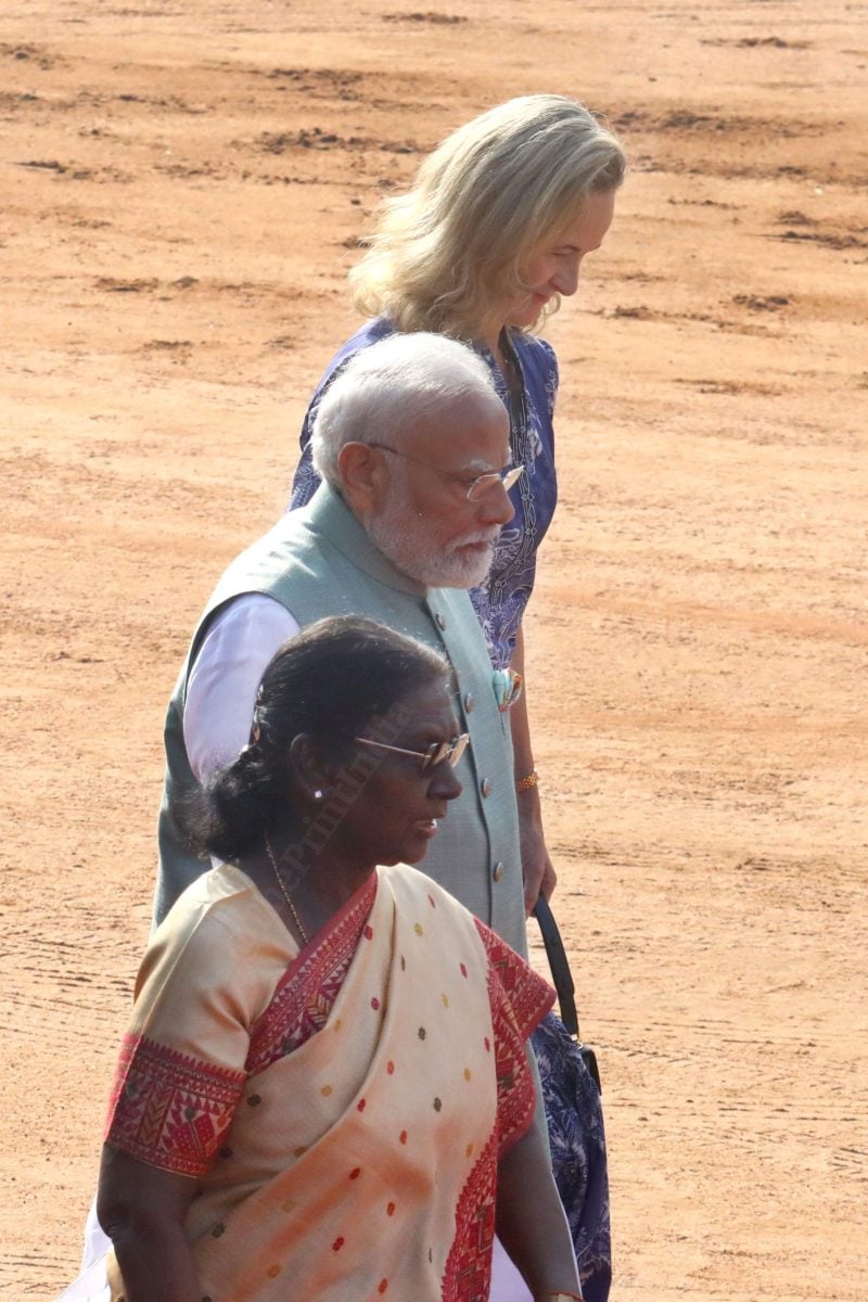 President Murmu, PM Modi and Princess Sophie of Liechtenstein at Rashtrapati Bhavan Tuesday | Praveen Jain/ThePrint