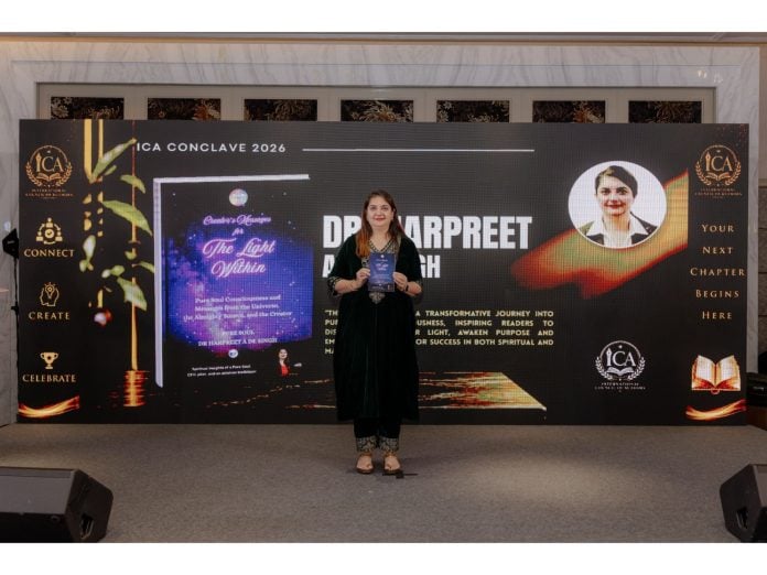Dr. Harpreet A. De. Singh Launched The Book Creator’s Messages for The Light Within at ICA Conclave 2026