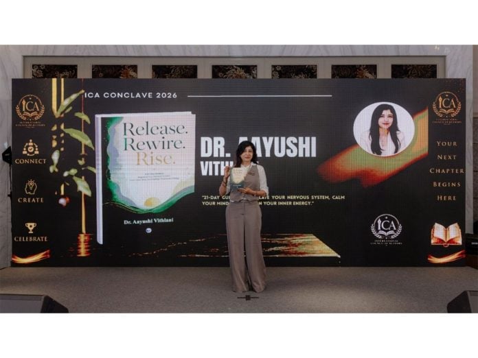 Dr. Aayushi Vithlani Launched The Book Release, Rewire, Rise at ICA Conclave 2026 in Goa