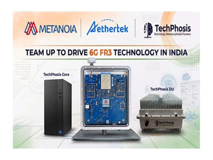 Metanoia, Aethertek, and TechPhosis Team Up to Drive 6G FR3 Technology in India