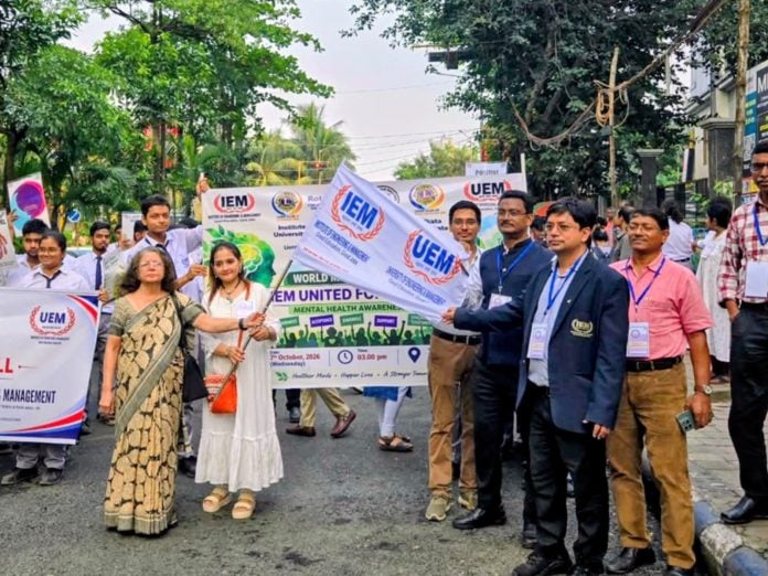 1,200 IEM Students, Faculty join Mental Health Awareness Rally in Kolkata