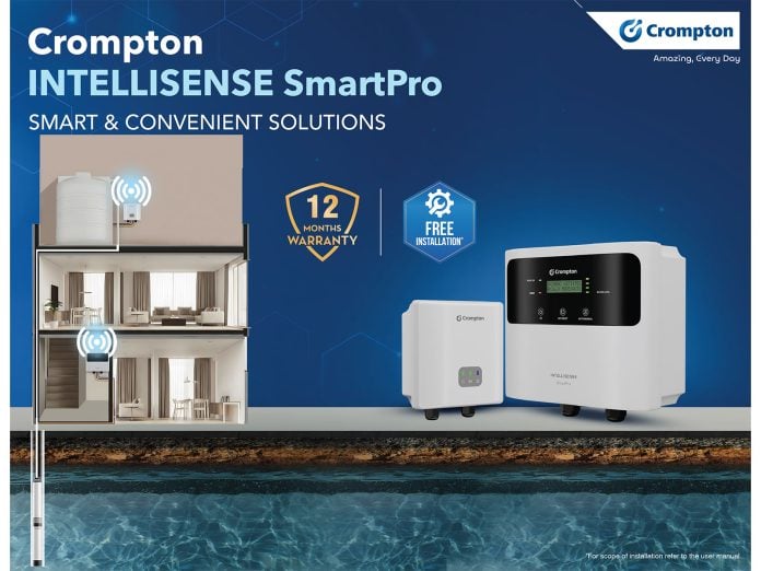 Crompton Simplifies Household Water Management with INTELLISENSE SmartPro