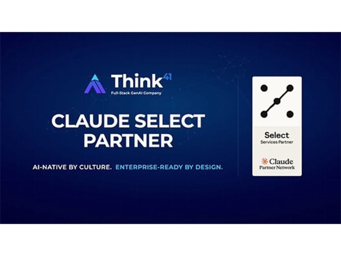 Think41 Earns Claude Select Partner Status With Company-Wide Learning and Proven Customer Delivery