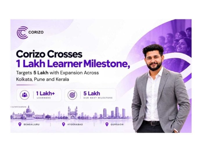 Corizo Crosses 1 Lakh Learners, Plans Expansion into Kolkata, Pune and Kerala