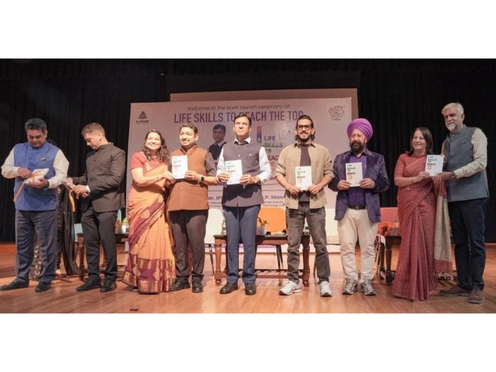 Union Minister for Sports Dr. Mansukh Mandaviya Launches the Book ‘Life Skills to Reach the Top’ at IIT Delhi in a Jam-Packed Auditorium
