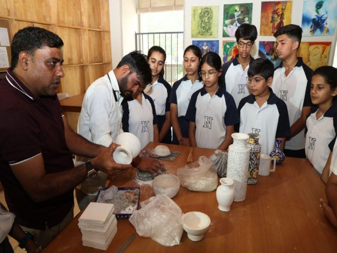 Neerja Modi School Organises Blue Pottery Workshop to Introduce Students to Jaipur’s Traditional Art