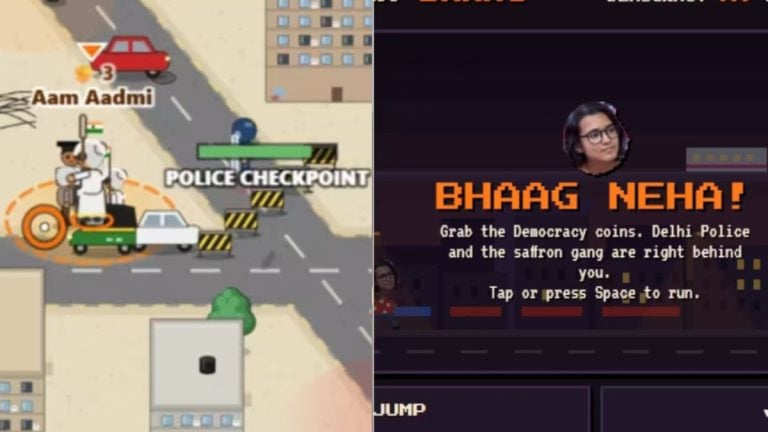 Delhi protests become browser games—Bhaag Neha Bhaag, dodge police, collect ‘Democracy’ coins