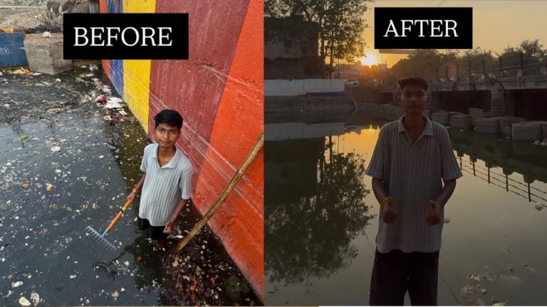 Bittu Tabahi took 8 months to clean an MP river. 2 months later, it’s filled with garbage