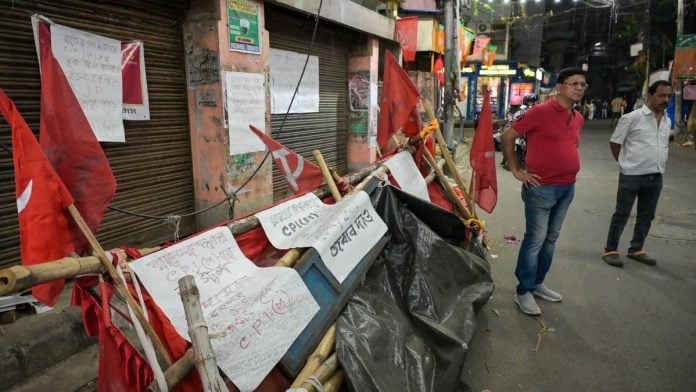 Several Left bookstalls have been vandalised across Kolkata and Bengal districts during Durga Puja this year. Suraj Singh Bisht | ThePrint