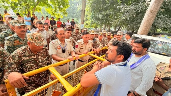 Bhim Army chief and Nagina MP Chandrashekhar Azad in Delhi | Photo: @BhimArmyChief/X