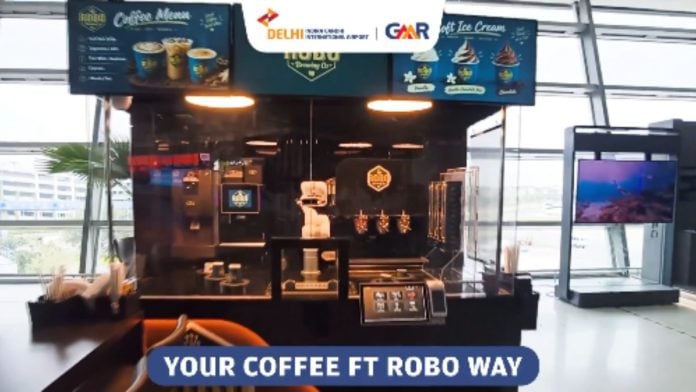 The robotic cafe at Delhi airport | X