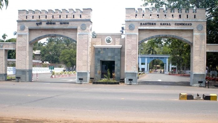 Representational | File photo of entrance to Eastern Naval Command HQ at Visakhapatnam | Wikimedia Commons