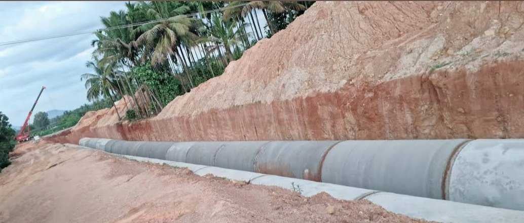 The pipelines laid for the Yettinahole project | Soumya Pillai, ThePrint