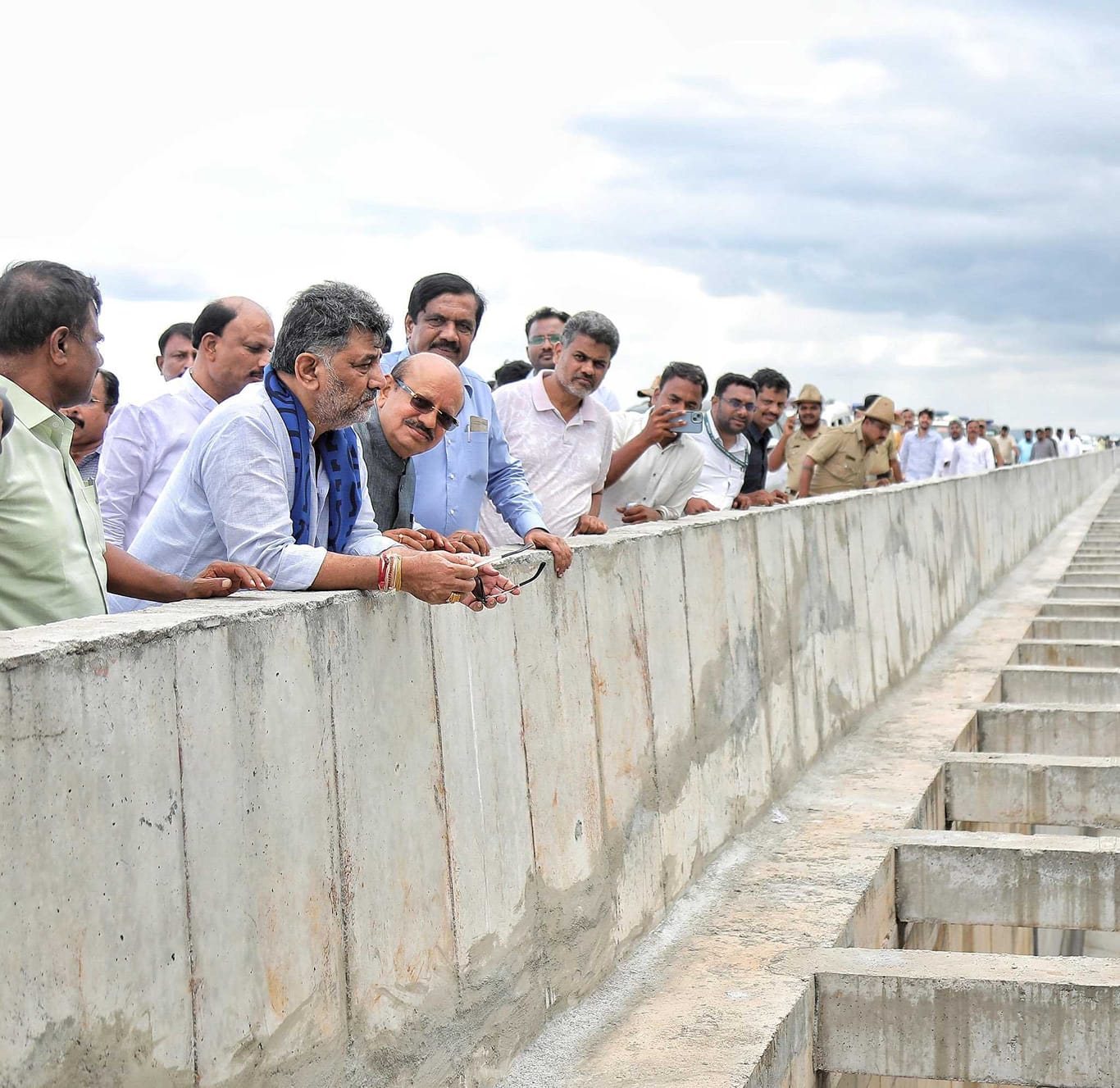 Karnataka CM DK Shivakumar inspecting the project | credit: Special arrangement