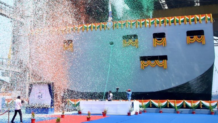 Hindustan Shipyard delivers Surya, 1st of 5 logistics vessels to boost Navy’s high-seas endurance