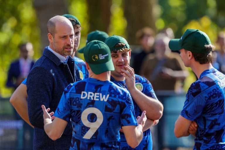 Prince William plays cricket with legends Brian Lara, Sourav Ganguly in London