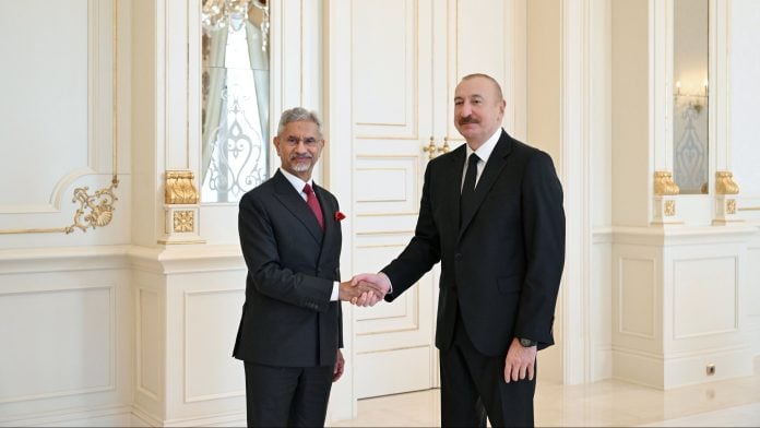 EAM S.Jaishankar with President Ilham Aliyev of Azerbaijan in Baku