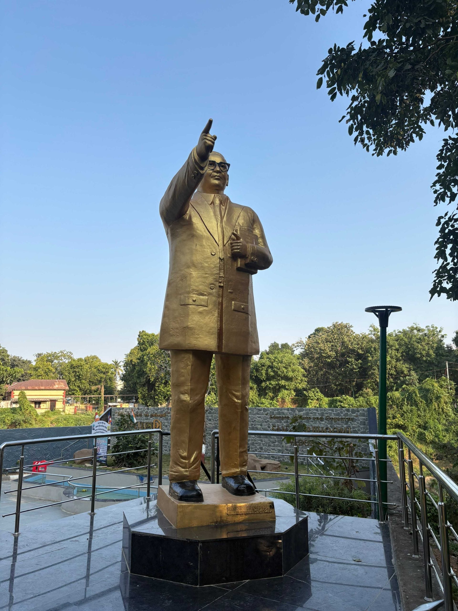 BR Ambedkar's statute at the memorial site | Sakshi Mehra, ThePrint