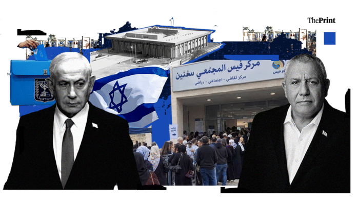 Israel is witnessing a tight race between Israel Prime Minister Benjamin Netanyahu and Gadi Eisenkot | Featured image by Soham Sen | ThePrint