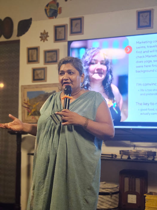Sapna Sahani performing at the 'Into-me-see' event | Photo: By special arrangement