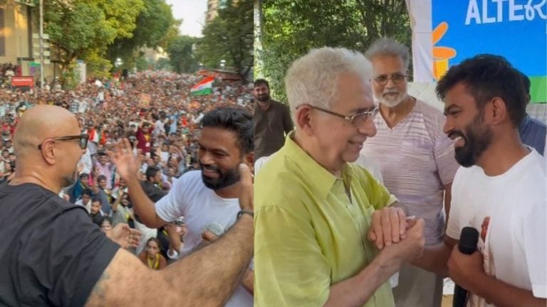 Naseeruddin Shah, Vishal Dadlani join CJP protest in Mumbai. Demand Gyanesh Kumar’s resignation