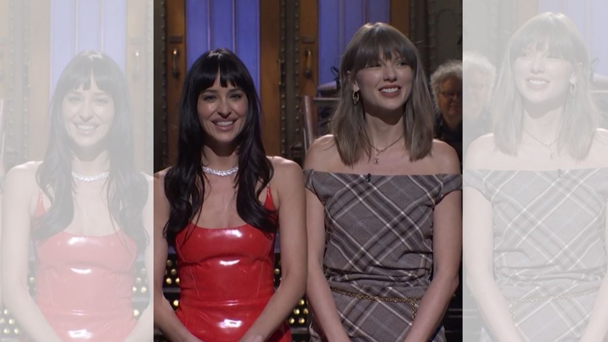 Taylor Swift Surprises Dakota Johnson During SNL Monologue